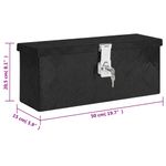 Casa si Gradina - Constructii - Depozitare, transport si protectie - Organizatoare si cutii scule - Cutie din aluminiu, negru, 50x15x20,5 cm, aluminiu - Infinity.ro