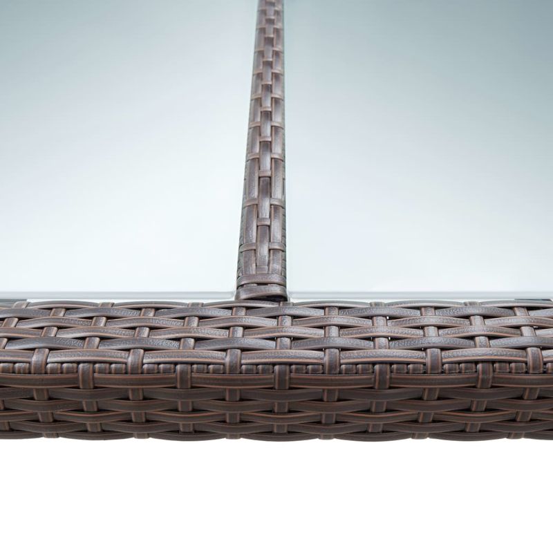 Casa si Gradina - Gradina si terasa - Mobilier exterior - Mese gradina - Masa de exterior, maro, 200 x 150 x 74 cm, poliratan - Infinity.ro