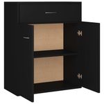 Casa si Gradina - Mobilier - Comode si corpuri - Comode - Servanta, negru, 60x30x75 cm, PAL - Infinity.ro