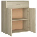 Casa si Gradina - Mobilier - Comode si corpuri - Comode - Servanta, stejar Sonoma, 60 x 30 x 75 cm, PAL - Infinity.ro