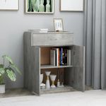Casa si Gradina - Mobilier - Comode si corpuri - Comode - Servanta, gri beton, 60x30x75 cm, PAL - Infinity.ro