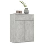 Casa si Gradina - Mobilier - Comode si corpuri - Comode - Servanta, gri beton, 60x30x75 cm, PAL - Infinity.ro