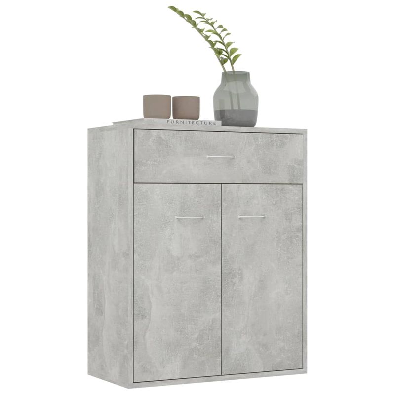 Casa si Gradina - Mobilier - Comode si corpuri - Comode - Servanta, gri beton, 60x30x75 cm, PAL - Infinity.ro