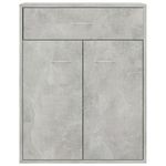 Casa si Gradina - Mobilier - Comode si corpuri - Comode - Servanta, gri beton, 60x30x75 cm, PAL - Infinity.ro