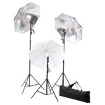 TV, Audio-Video si Foto - Aparate foto si accesorii - Accesorii foto si video - Blitzuri - Kit studio foto cu set de lumini și fundal, alb, mărime 300x300 cm - Infinity.ro