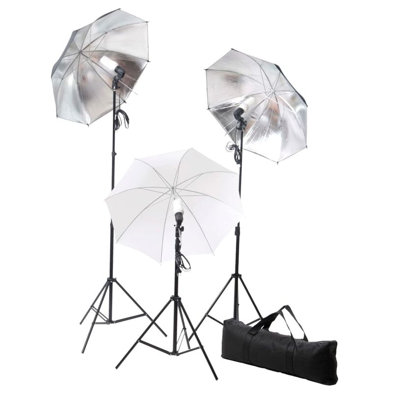 TV, Audio-Video si Foto - Aparate foto si accesorii - Accesorii foto si video - Blitzuri - Kit studio foto cu set de lumini și fundal, alb, mărime 300x300 cm - Infinity.ro