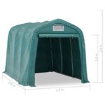 Casa si Gradina - Gradina si terasa - Umbrele si pavilioane - Pavilioane - Cort de garaj, verde, 2,4 x 3,6 m, PVC - Infinity.ro