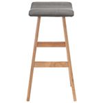 Casa si Gradina - Mobilier - Scaune si fotolii - Scaune - Scaun de bar, 2 buc., gri inchis, material textil - Infinity.ro