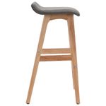 Casa si Gradina - Mobilier - Scaune si fotolii - Scaune - Scaun de bar, 2 buc., gri inchis, material textil - Infinity.ro