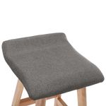 Casa si Gradina - Mobilier - Scaune si fotolii - Scaune - Scaun de bar, 2 buc., gri inchis, material textil - Infinity.ro