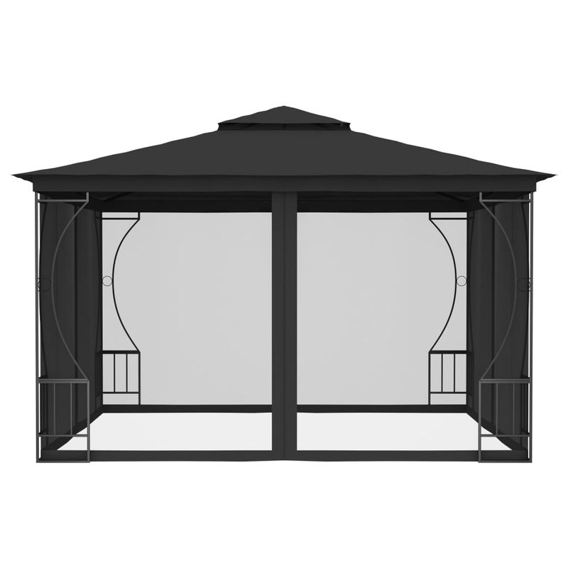 Casa si Gradina - Gradina si terasa - Umbrele si pavilioane - Pavilioane - Pavilion cu plase, antracit, 300 x 300 x 265 cm - Infinity.ro
