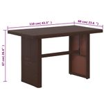 Casa si Gradina - Gradina si terasa - Mobilier exterior - Seturi mobila gradina - Set mobilier de gradina cu perne, 3 piese, maro, poliratan - Infinity.ro