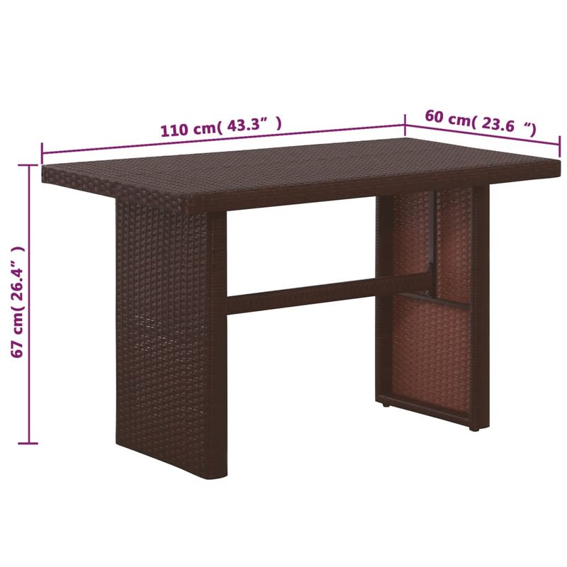 Casa si Gradina - Gradina si terasa - Mobilier exterior - Seturi mobila gradina - Set mobilier de gradina cu perne, 3 piese, maro, poliratan - Infinity.ro