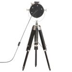 Casa si Gradina - Corpuri si surse de iluminat - Veioze si lampi - Lampadare - Lampa de podea cu trepied, 69 cm, negru, lemn masiv de mango - Infinity.ro