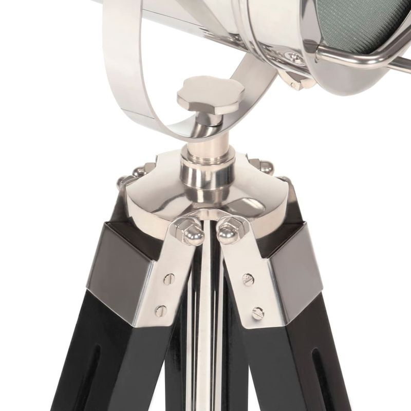 Casa si Gradina - Corpuri si surse de iluminat - Veioze si lampi - Lampadare - Lampa de podea cu trepied, 69 cm, negru, lemn masiv de mango - Infinity.ro