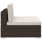 Casa si Gradina - Gradina si terasa - Mobilier exterior - Seturi mobila gradina - Set mobilier de gradina cu perne, 3 piese, maro, poliratan - Infinity.ro