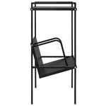 Casa si Gradina - Mobilier - Biblioteci si rafturi - Biblioteci - Etajera carti 2 rafturi, negru, 52x28x59 cm, lemn prelucrat - Infinity.ro