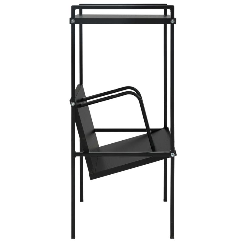 Casa si Gradina - Mobilier - Biblioteci si rafturi - Biblioteci - Etajera carti 2 rafturi, negru, 52x28x59 cm, lemn prelucrat - Infinity.ro