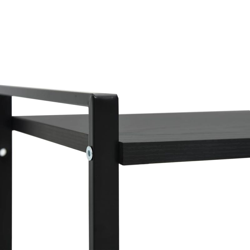 Casa si Gradina - Mobilier - Biblioteci si rafturi - Biblioteci - Etajera carti 2 rafturi, negru, 52x28x59 cm, lemn prelucrat - Infinity.ro