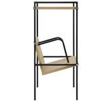 Casa si Gradina - Mobilier - Biblioteci si rafturi - Biblioteci - Etajera carti 2 rafturi negru/stejar 52x28x59 cm lemn prelucrat - Infinity.ro