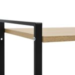 Casa si Gradina - Mobilier - Biblioteci si rafturi - Biblioteci - Etajera carti 2 rafturi negru/stejar 52x28x59 cm lemn prelucrat - Infinity.ro