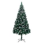 Casa si Gradina - Decoratiuni - Decoratiuni de sezon - Brad de Craciun artificial cu conuri si zapada alba, 240 cm - Infinity.ro