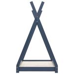 Casa si Gradina - Mobilier - Mobilier copii - Patuturi copii - Cadru de pat de copii, gri, 70 x 140 cm, lemn masiv de pin - Infinity.ro