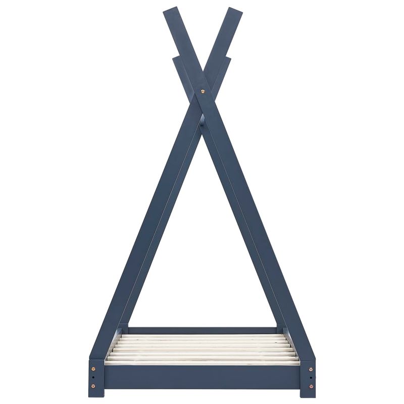 Casa si Gradina - Mobilier - Mobilier copii - Patuturi copii - Cadru de pat de copii, gri, 70 x 140 cm, lemn masiv de pin - Infinity.ro