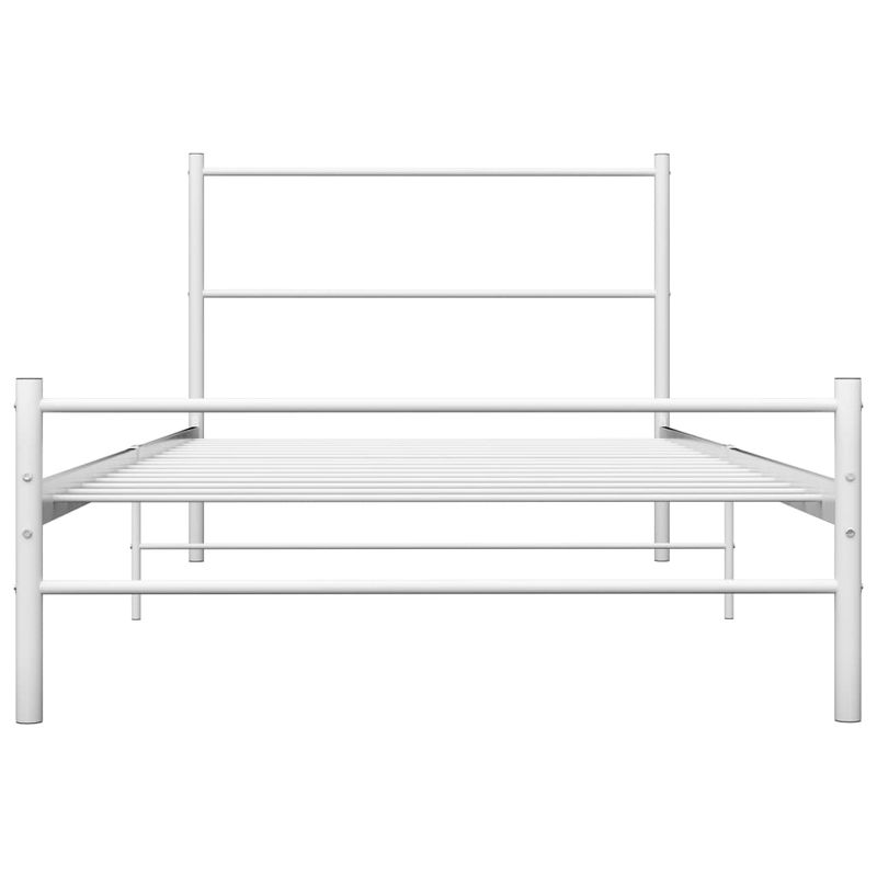 Casa si Gradina - Mobilier - Paturi si accesorii - Paturi - Cadru de pat, alb, 100 x 200 cm, metal - Infinity.ro