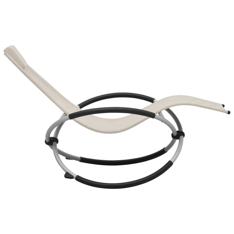 Casa si Gradina - Gradina si terasa - Mobilier exterior - Scaune si sezlonguri gradina - Sezlong pentru copii, crem, otel - Infinity.ro