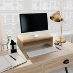 PC, gaming si accesorii - Desktop PC & monitoare - Accesorii monitoare - Suport monitor, stejar Sonoma, 42 x 24 x 13 cm, PAL - Infinity.ro
