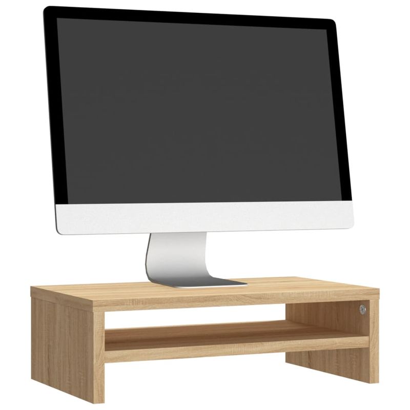 PC, gaming si accesorii - Desktop PC & monitoare - Accesorii monitoare - Suport monitor, stejar Sonoma, 42 x 24 x 13 cm, PAL - Infinity.ro