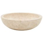 Casa si Gradina - Sanitare - Lavoar baie si accesorii - Lavoare si piedestale - Chiuveta, crem, 40 x 12 cm, marmura - Infinity.ro