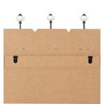 Casa si Gradina - Mobilier - Organizare si depozitare - Cuiere - Cuier de perete cu 6 carlige, 120 x 40 cm, HOME IS - Infinity.ro