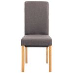 Casa si Gradina - Mobilier - Scaune si fotolii - Scaune - Scaune de bucatarie, 4 buc., gri taupe, material textil - Infinity.ro