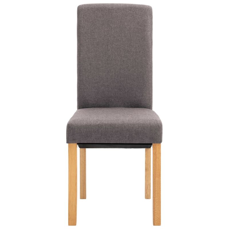 Casa si Gradina - Mobilier - Scaune si fotolii - Scaune - Scaune de bucatarie, 4 buc., gri taupe, material textil - Infinity.ro