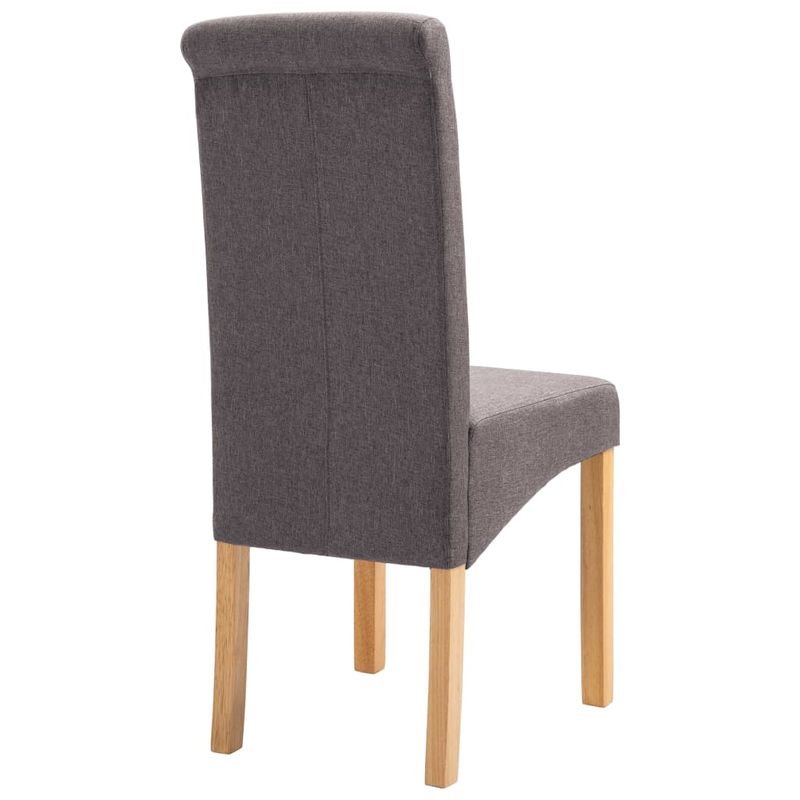 Casa si Gradina - Mobilier - Scaune si fotolii - Scaune - Scaune de bucatarie, 4 buc., gri taupe, material textil - Infinity.ro