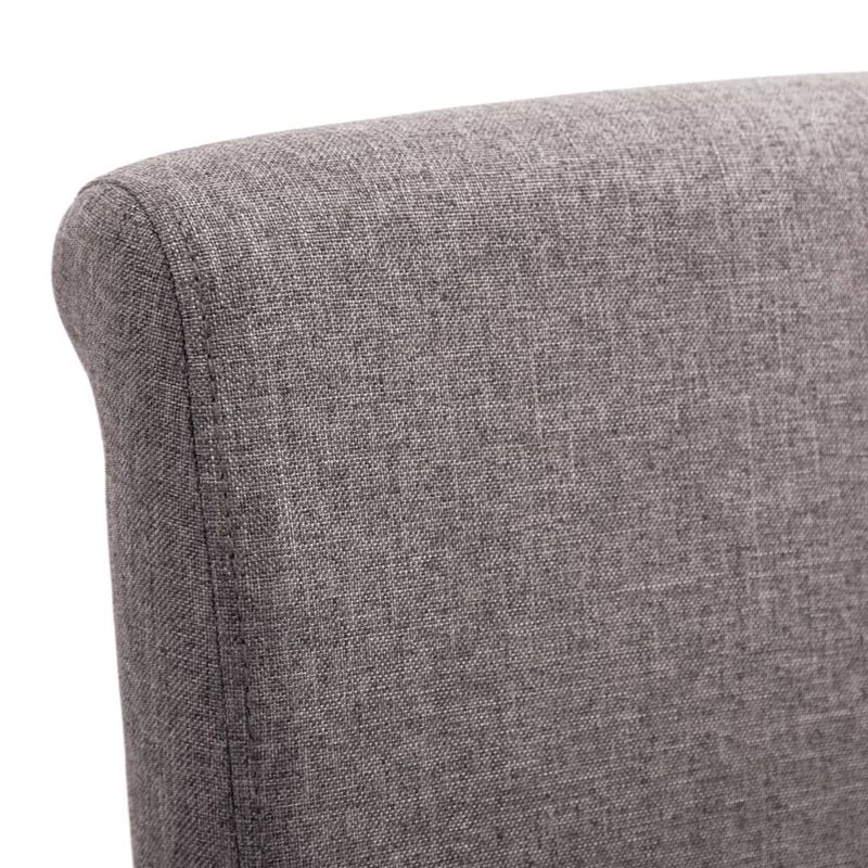 Casa si Gradina - Mobilier - Scaune si fotolii - Scaune - Scaune de bucatarie, 4 buc., gri taupe, material textil - Infinity.ro