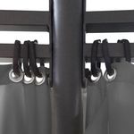 Casa si Gradina - Gradina si terasa - Umbrele si pavilioane - Pavilioane - Pavilion cu perdele, antracit, 3,5 x 2,7 m, rotund - Infinity.ro