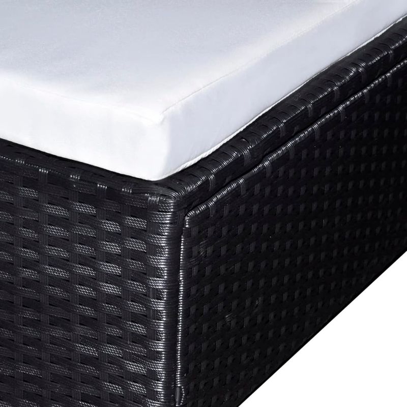 Casa si Gradina - Gradina si terasa - Mobilier exterior - Seturi mobila gradina - Set mobilier de gradina cu perne, 6 piese, negru, poliratan - Infinity.ro