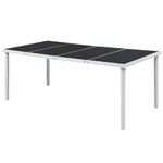 Casa si Gradina - Gradina si terasa - Mobilier exterior - Seturi mobila gradina - Set mobilier de exterior, 9 piese, negru, otel - Infinity.ro