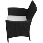 Casa si Gradina - Gradina si terasa - Mobilier exterior - Seturi mobila gradina - Set mobilier de exterior cu perne, 7 piese, negru, poliratan - Infinity.ro