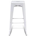 Casa si Gradina - Mobilier - Scaune si fotolii - Scaune - Scaune de bar, 2 buc., alb, otel - Infinity.ro