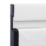 Casa si Gradina - Mobilier - Paturi si accesorii - Paturi - Cadru de pat cu LED, alb si negru, 90x200 cm, piele ecologica - Infinity.ro