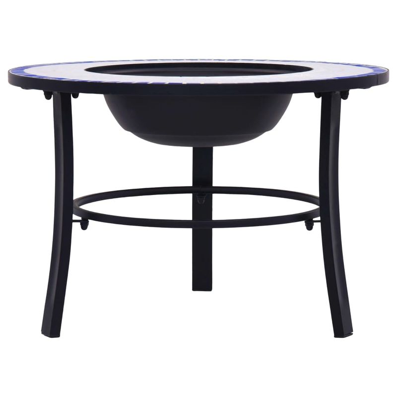 Casa si Gradina - Termice - Sobe, Seminee si accesorii - Seminee - Vatra de foc cu mozaic, albastru si alb, 68 cm, ceramica - Infinity.ro