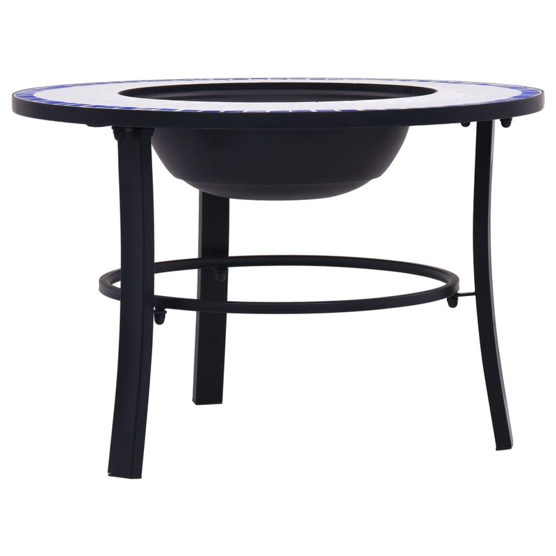 Casa si Gradina - Termice - Sobe, Seminee si accesorii - Seminee - Vatra de foc cu mozaic, albastru si alb, 68 cm, ceramica - Infinity.ro
