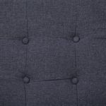 Casa si Gradina - Mobilier - Canapele si coltare - Canapele - Canapea cu 2 locuri si cotiere, gri inchis, otel/textil - Infinity.ro
