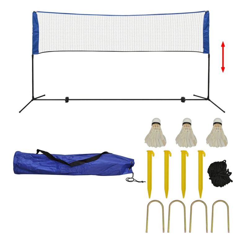 Sport si Outdoor - Sporturi cu paleta - Badminton - Echipamente de badminton - Set fileu de badminton, cu fluturasi, 300x155 cm - Infinity.ro