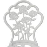 Casa si Gradina - Gradina si terasa - Mobilier exterior - Scaune si sezlonguri gradina - Scaune bistro, 2 buc., alb, aluminiu turnat - Infinity.ro