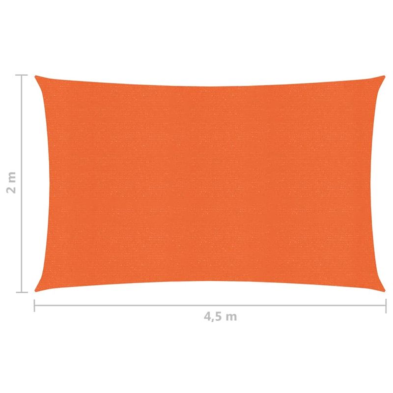 Casa si Gradina - Gradina si terasa - Umbrele si pavilioane - Umbrele - Panza dreptunghiulara pentru parasolar, portocaliu, 2x4,5 m, HDPE, 160 g/m² - Infinity.ro